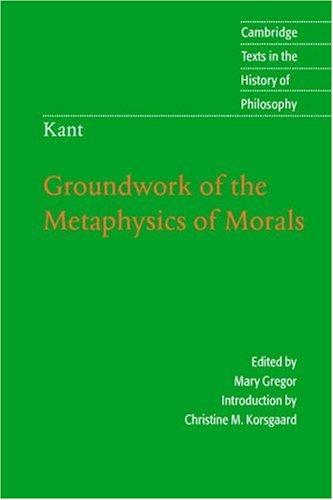 Cover of Groundwork of the Metaphysics of Morals
