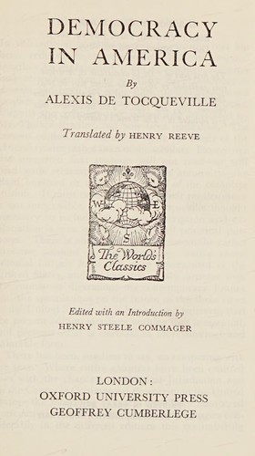 Cover of Democracy in America