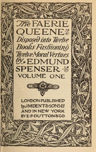 Cover of The Faerie Queene