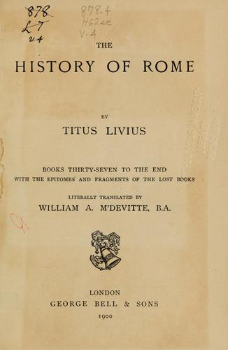 Cover of History of Rome