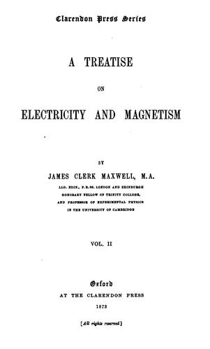 Cover of A Treatise on Electricity and Magnetism