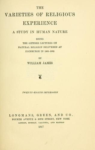 Cover of The Varieties of Religious Experience