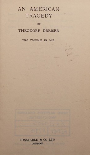Cover of An American Tragedy