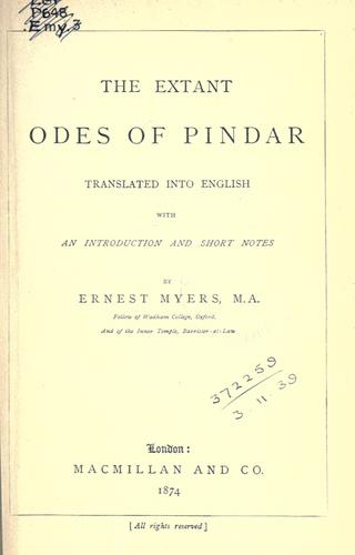 Cover of The Odes
