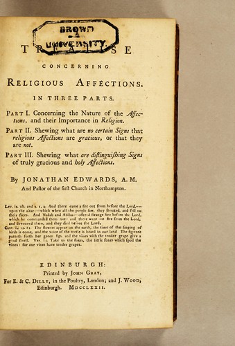 Cover of A Treatise Concerning Religious Affections