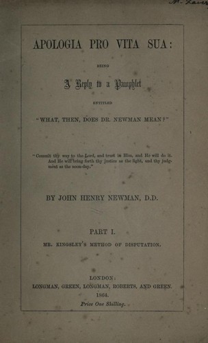 Cover of Apologia Pro Vita Sua